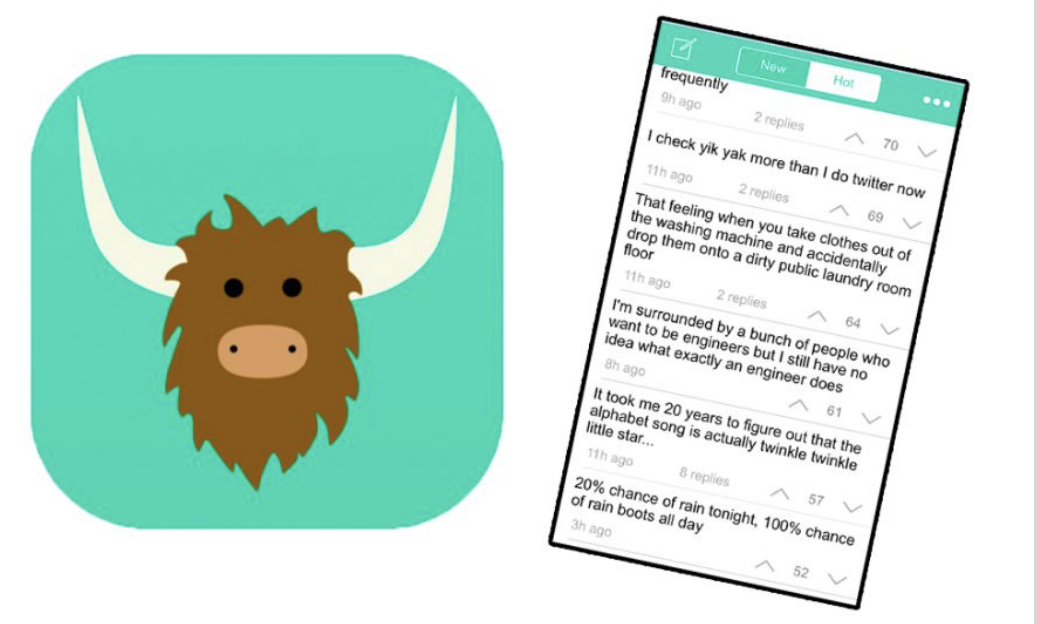 Yik Yak 的匿名校园信息流